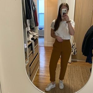 High waisted trousers